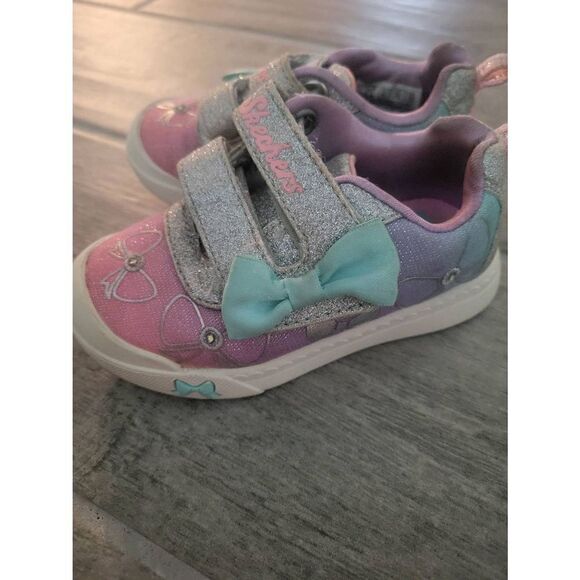 Skechers Lil‎ Bowie Toddler Girl Light Up Sneakers Size 6 - Picture 6 of 10